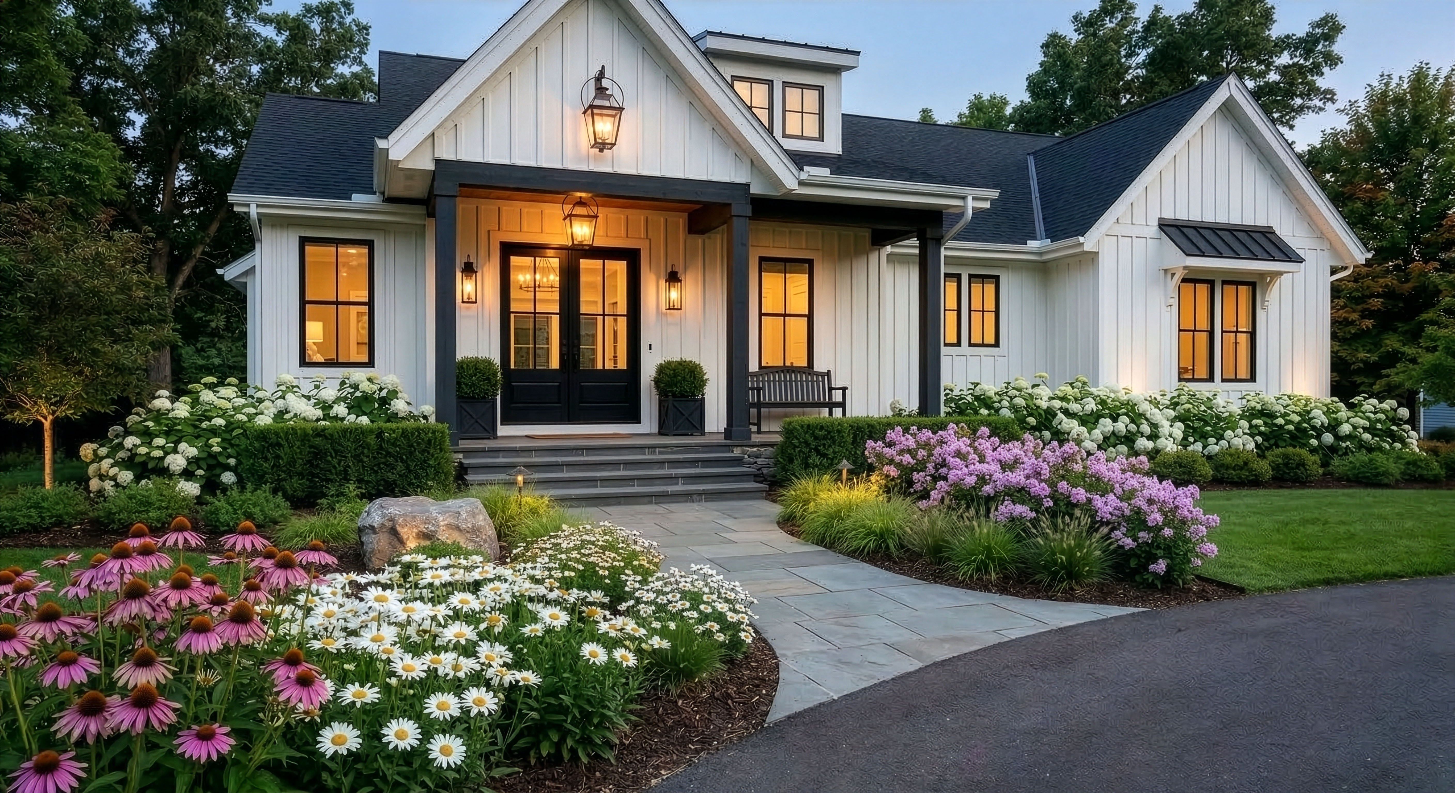 Twin Cities front yards representing our style directions